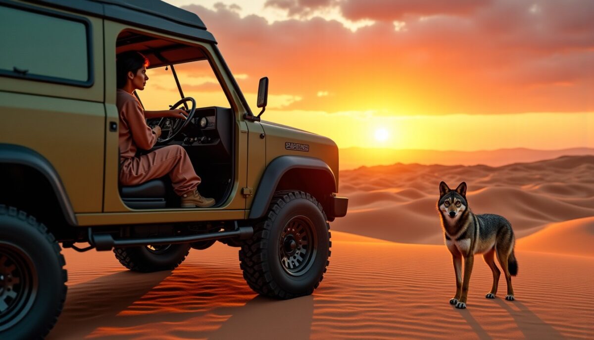 Yashi sand driver : quand Oneiric Worlds échange la tortue contre un van et un coyote mystérieux