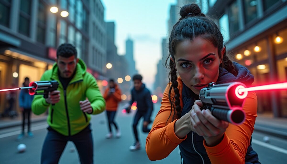 Super battle golf attaque on city : le chaos urbain explose, entre teams et laser rail gun